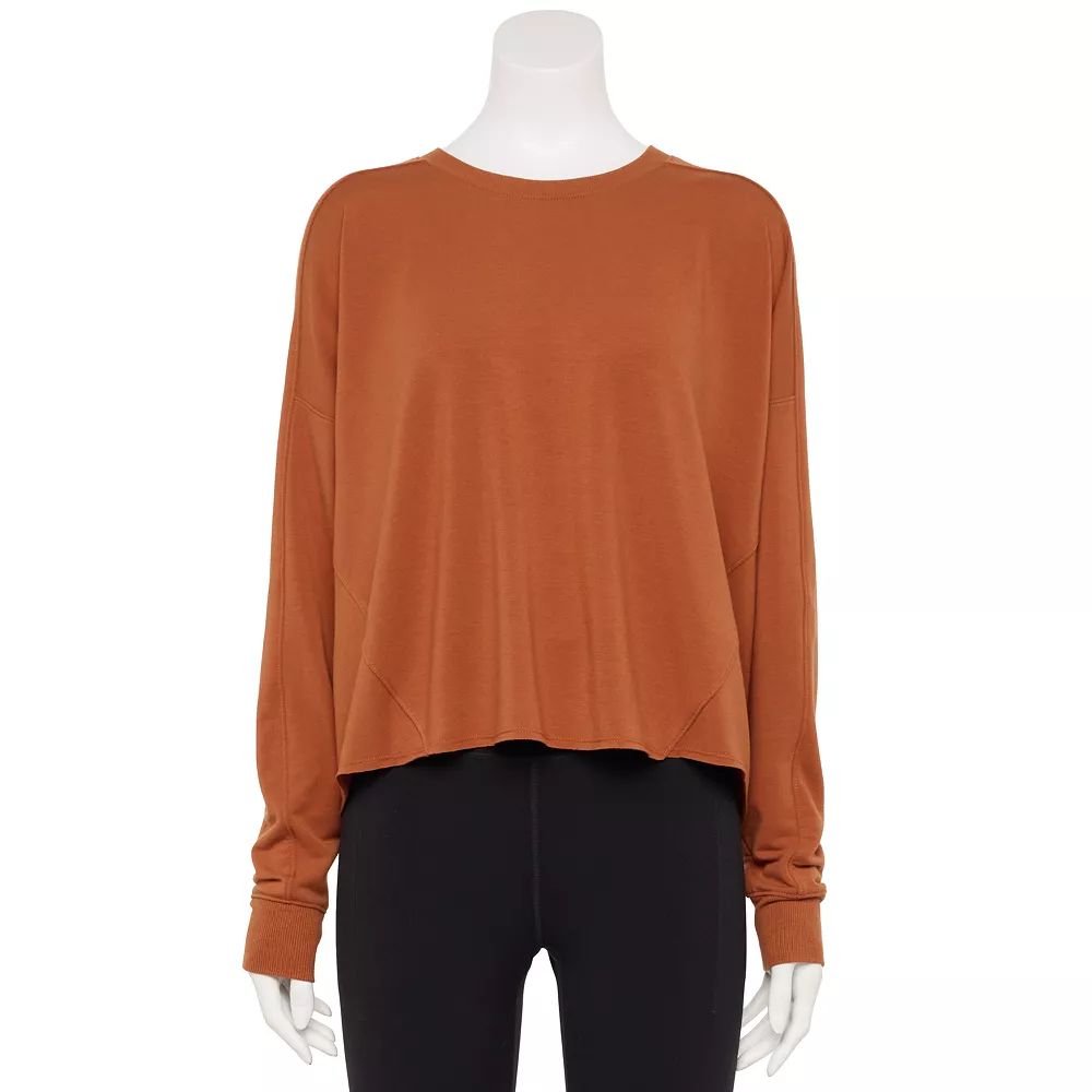 Women's Tek Gear® Easy French Terry Raw-Seam Tee 4 Women's Tek Gear® Easy French Terry Raw-Seam Tee - Image 4