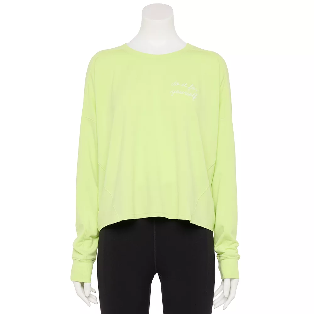 Women's Tek Gear® Easy French Terry Raw-Seam Tee 5 Women's Tek Gear® Easy French Terry Raw-Seam Tee - Image 5