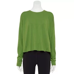 Women's Tek Gear® Easy French Terry Raw-Seam Tee 15 Women's Tek Gear® Easy French Terry Raw-Seam Tee -Tek Gear store 5562562 Pesto Olve