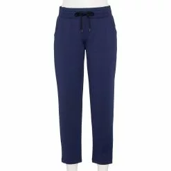 Petite Tek Gear® Weekend French Terry Ankle Pants 7 Petite Tek Gear® Weekend French Terry Ankle Pants -Tek Gear store 5567614 Navy Romance