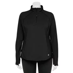 Plus Size Tek Gear® Quarter-Zip Performance Jacket -Tek Gear store 5567949 Black