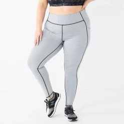 Plus Size Tek Gear® High-Waisted Ultrastrech Side Pocket Leggings -Tek Gear store 5567969 Gray