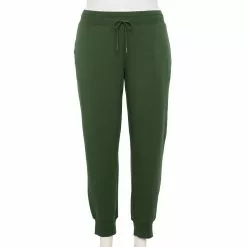 Plus Size Tek Gear® French Terry Joggers -Tek Gear store 5568083 Esta Olive