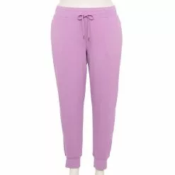 Plus Size Tek Gear® French Terry Joggers -Tek Gear store 5568083 Little Lavender