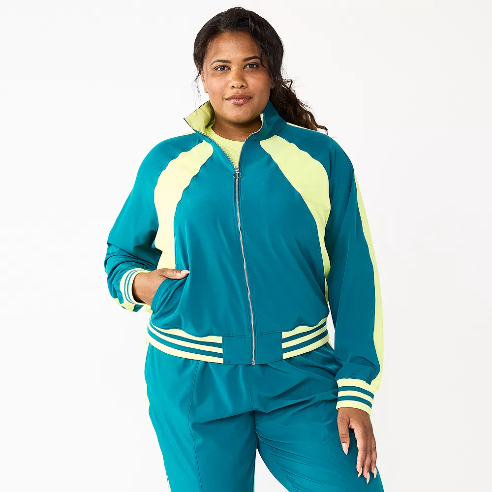 Plus Size Tek Gear® Woven Tracksuit Jacket 1 Plus Size Tek Gear® Woven Tracksuit Jacket
