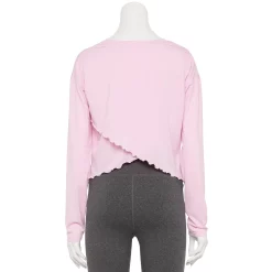 Women's Tek Gear® Lettuce-Edge Cross-Back Top 14 Women's Tek Gear® Lettuce-Edge Cross-Back Top -Tek Gear store 5653063 ALT