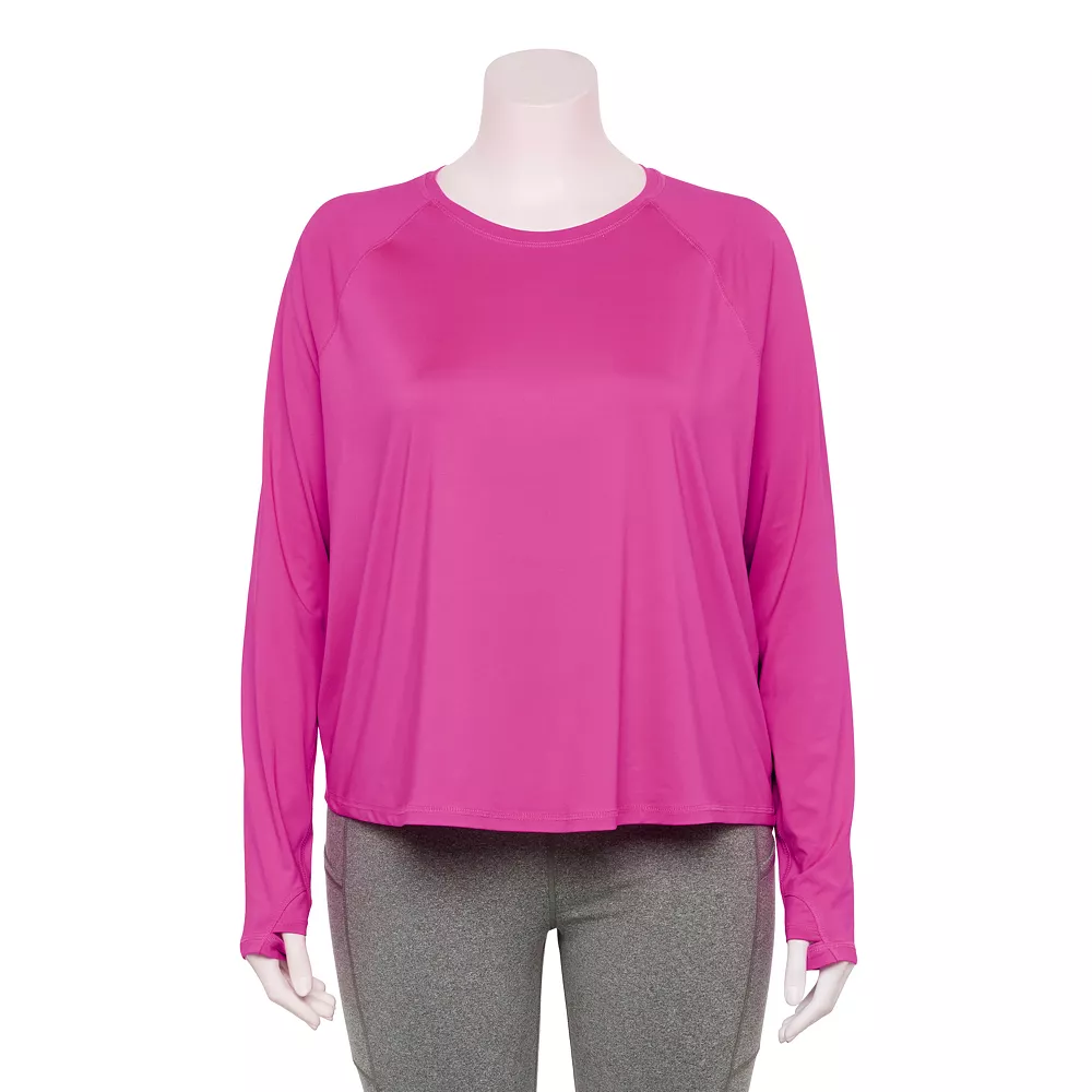 Plus Size Tek Gear® Performance Long Sleeve Tee 4 Plus Size Tek Gear® Performance Long Sleeve Tee - Image 4