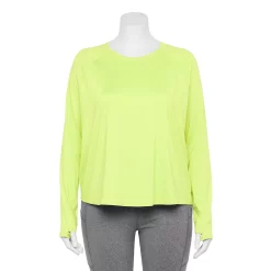 Plus Size Tek Gear® Performance Long Sleeve Tee 18 Plus Size Tek Gear® Performance Long Sleeve Tee -Tek Gear store 5656046 Real Lemon