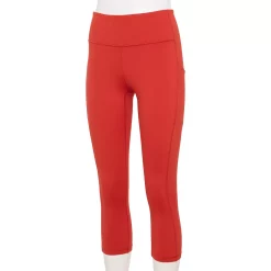 Women's Tek Gear® Ultrastretch Pocket High-Waisted Capri Leggings -Tek Gear store 5660787 Cranberry Kiss
