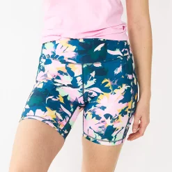 Women's Tek Gear® Ultrastretch 7-in. Bike Shorts -Tek Gear store 5660896 Teal Daisy