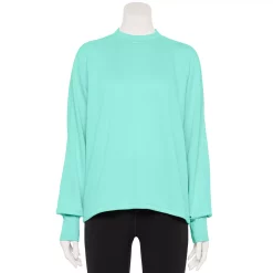 Women's Tek Gear® Stretch Fleece Mockneck Sweatshirt