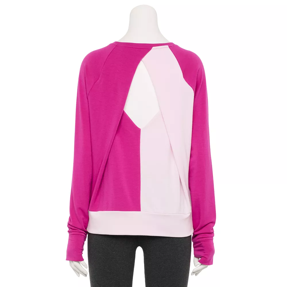 Women's Tek Gear® Keyhole Back Long-Sleeve Tee 7 Women's Tek Gear® Keyhole Back Long-Sleeve Tee - Image 7