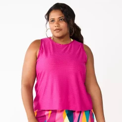 Plus Size Tek Gear® Cinched-Back Tank -Tek Gear store 5667286 Fantasy Berry