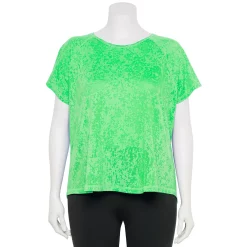 Plus Size Tek Gear® Core Raglan Tee -Tek Gear store 5942095 Lime Burnout