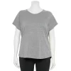 Plus Size Tek Gear® Core Raglan Tee -Tek Gear store 5942095 Smokey Slate