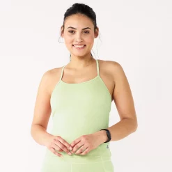 Women's Tek Gear® Brushed Strappy Tank -Tek Gear store 5983577 Brisk Mint